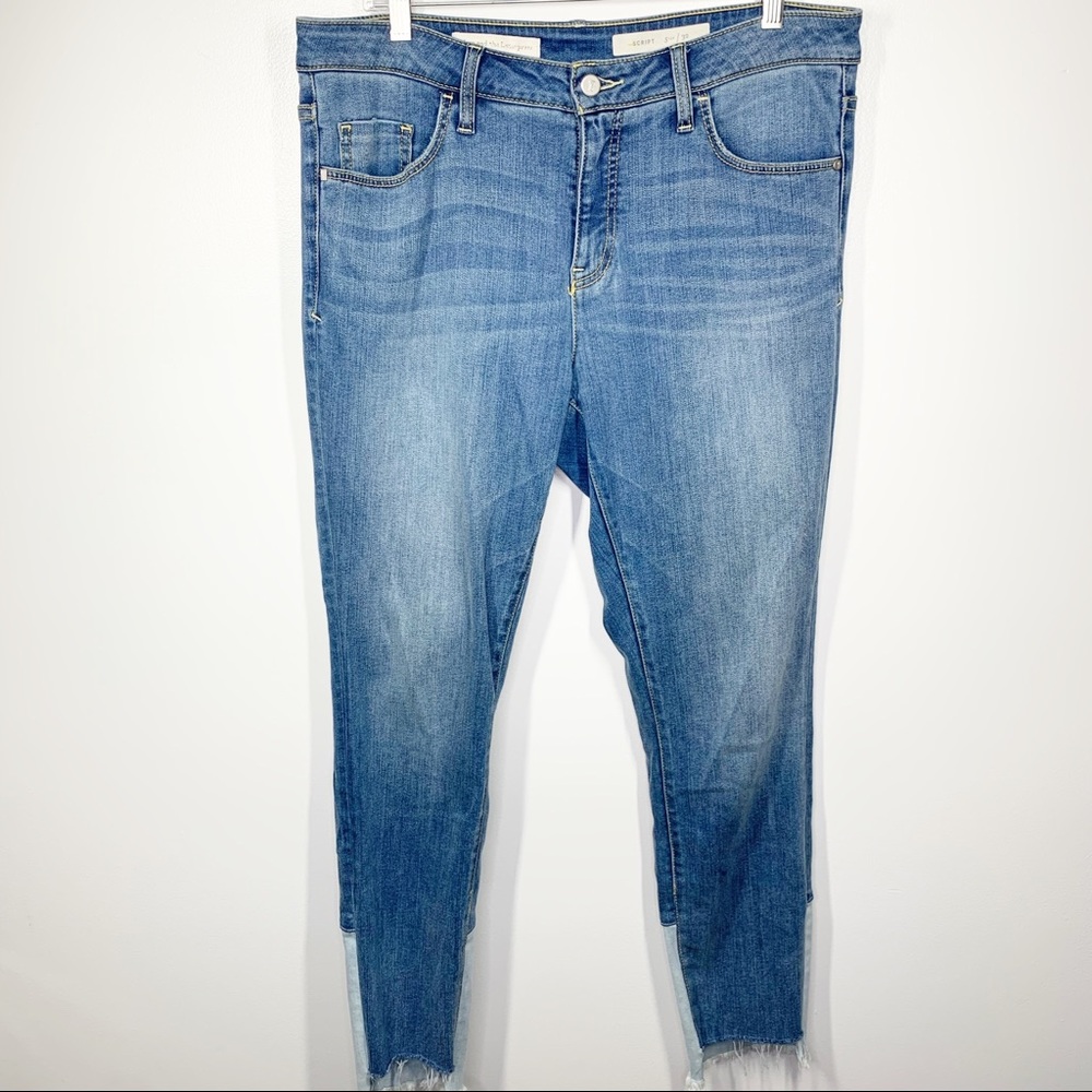 Pilcro & The Letterpress The Script Step Hem Jeans - image 2
